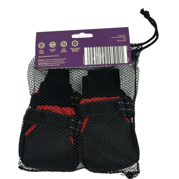 Pet Boots Heart To Tail MEDIUM Dog Non-Slip Reflective Warm Lining Keep Paws Dry - Picture 2 of 2
